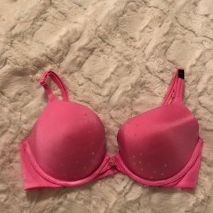 Victoria’s Secret Push Up Bra Neon Pink Size 34C